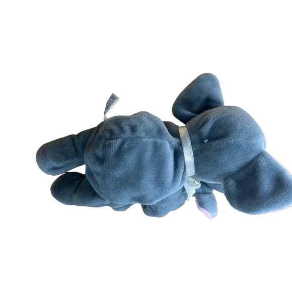 Kids Preferred Cuddle Beans 1997 plush 7" Beanbag Elephant And Baby Gray Vintage - Picture 4 of 10
